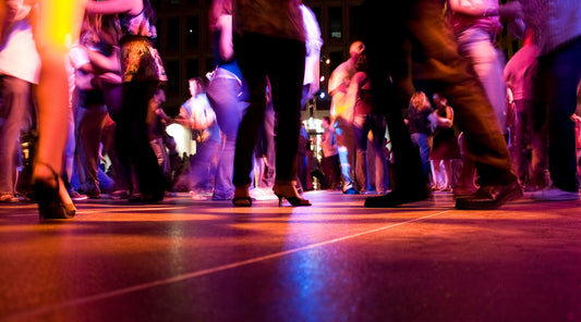 Lots of people on a dance floor