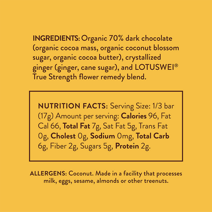 Crystallized Ginger Dark Chocolate