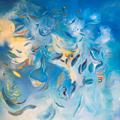 SKY PETALS ON SILK