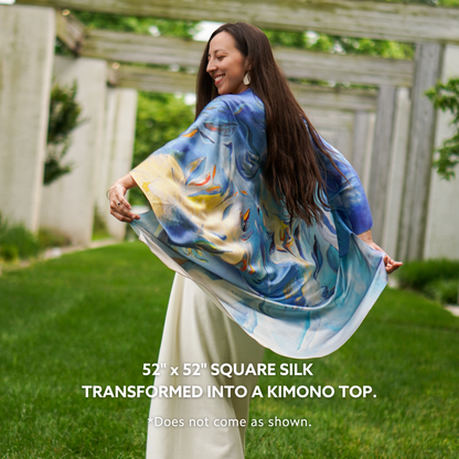 SKY PETALS ON SILK